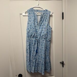 Vineyard Vines Blue Floral Midi Dress